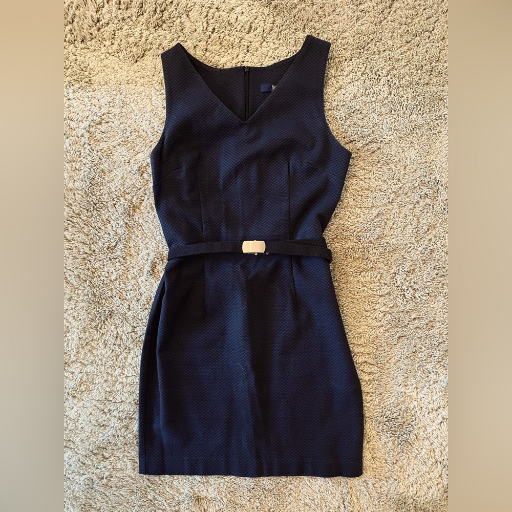 Vintage 90s French Connection sleeveless belted dress
